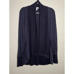 Athleta Pranayama Restore Wrap Cardigan XS Blue Duster Athleisure‎ Travel Soft